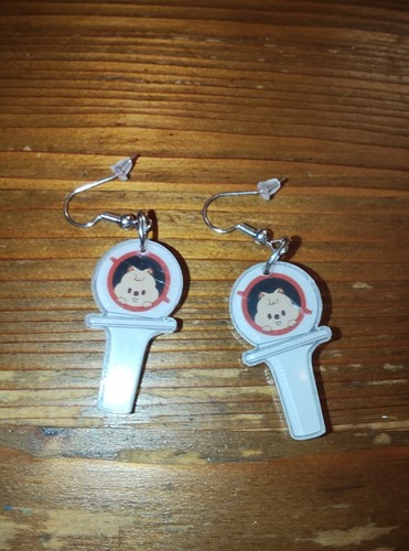 Stray kids lightstick earrings - stray,